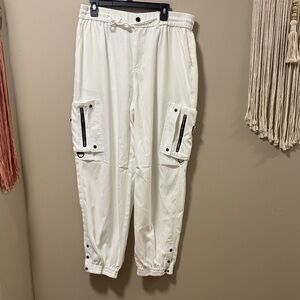 Men's White Cargo Pants